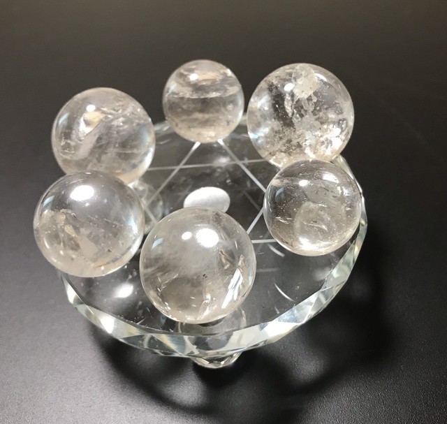 天然水晶玉 直径mm 22mm 6個セット 送料込み 松丘麻佑の風水インテリア