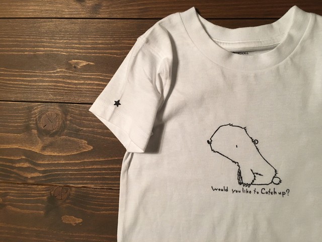 らくがきこどもtシャツ しろくま サイズ100 のまひろし Com