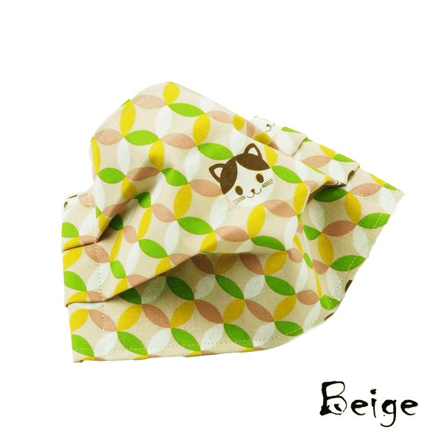 2枚セット 七宝猫 和柄 プリーツタイプのハンドメイドマスク 手ぬぐい バンダナ 手作りマスク メンズ レディース 大人用マスク おしゃれマスク すっぴん隠し Msk0411 Atk21