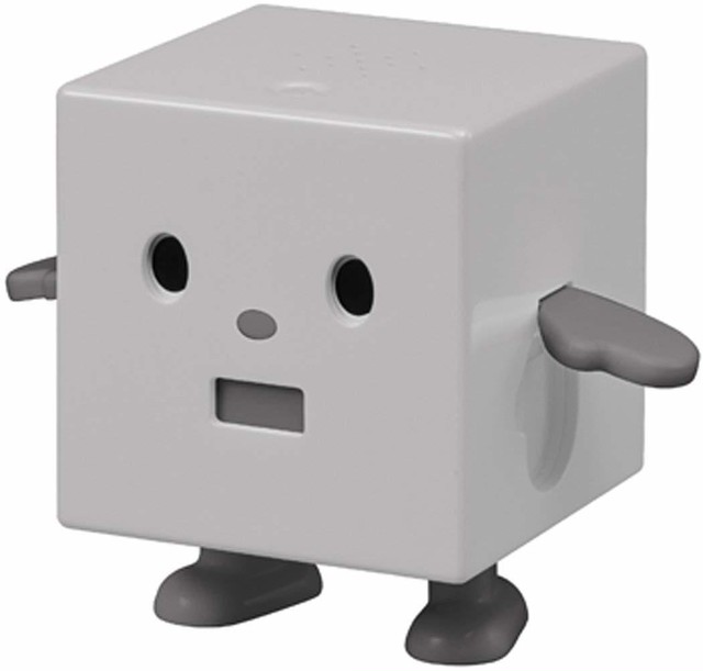 かくれんぼクロックちゃん フリーダム グレー 目覚まし時計図鑑