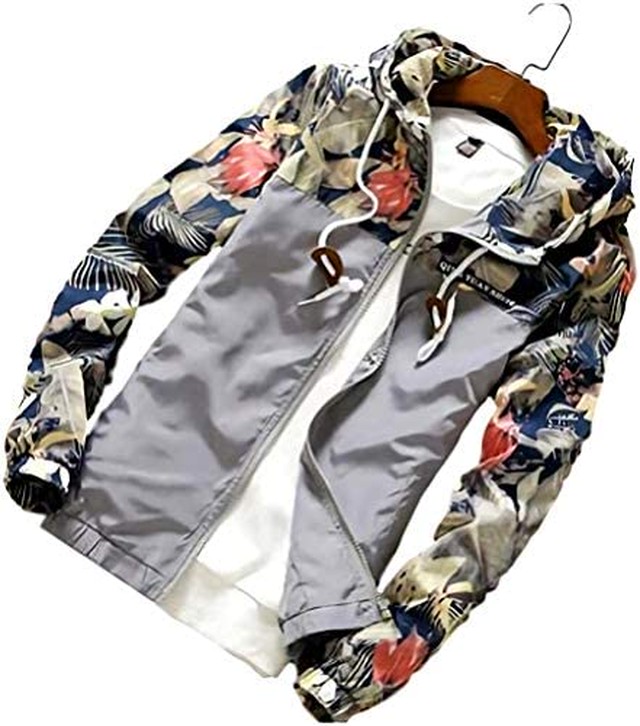 Jpcs アスペルシオ 花柄 フルジップ パーカー 薄手 メンズ Az Japan Classic Store