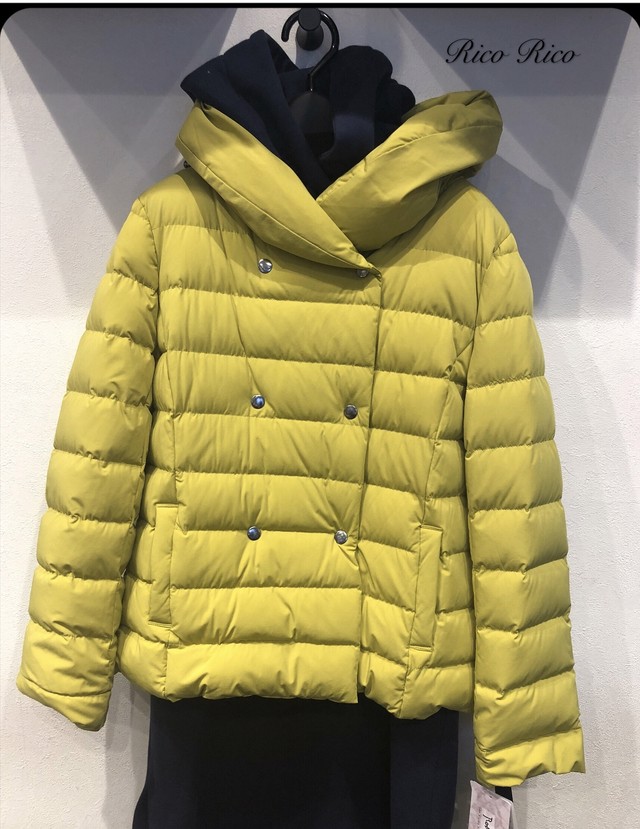ダブルボタン ショート丈ダウンジャケット Ricorico