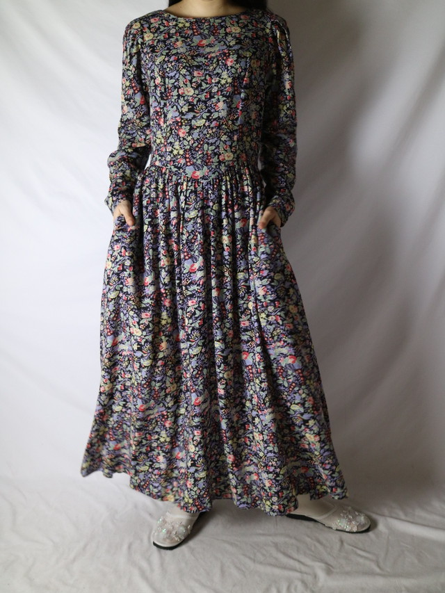 flower pattern dress【0711】