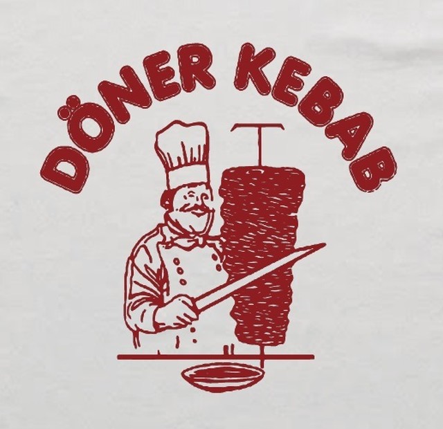 アメカジ系 Kebab ケバブ おじさん イラスト ロゴ プリント 長袖 ロングtシャツ Git79 Unou