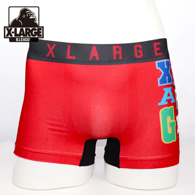 Xlarge Xl 成型バンダナ Red エクストララージ メンズ シームレス ボクサーパンツ Luxzunderwear