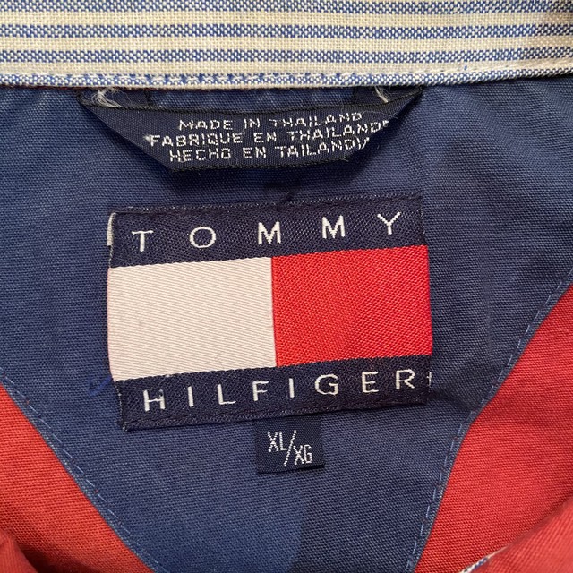 90s Tommy Hilfiger コットンジャケット スウィングトップ Xl レッド トミーヒルフィガー 90年代 Used Clothing Creep 古着屋 藤沢 湘南 江ノ島 江の島 鎌倉