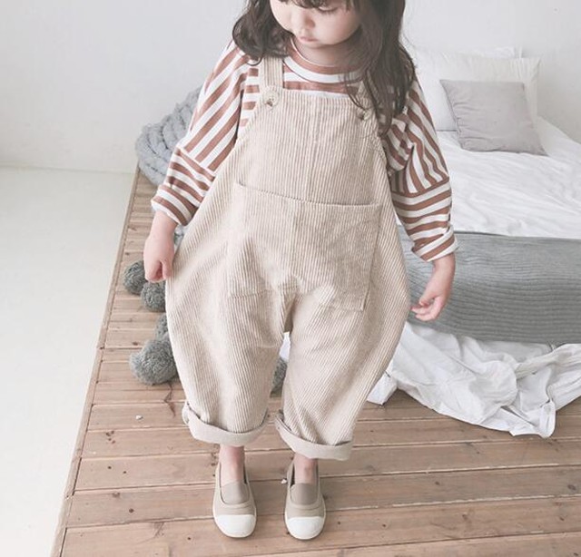 キッズ コーデュロイ サロペット オーバーオール ベージュ ズボン 可愛い 子供 Bn59 Berceau Select Shop ベルソー セレクトショップ キッズ 親子ペアetc