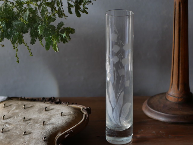 すずらん 鈴蘭の花瓶 フラワーベース スズラン フランスアンティーク ブロカント ヴィンテージ フランス アンティーク Mamantique