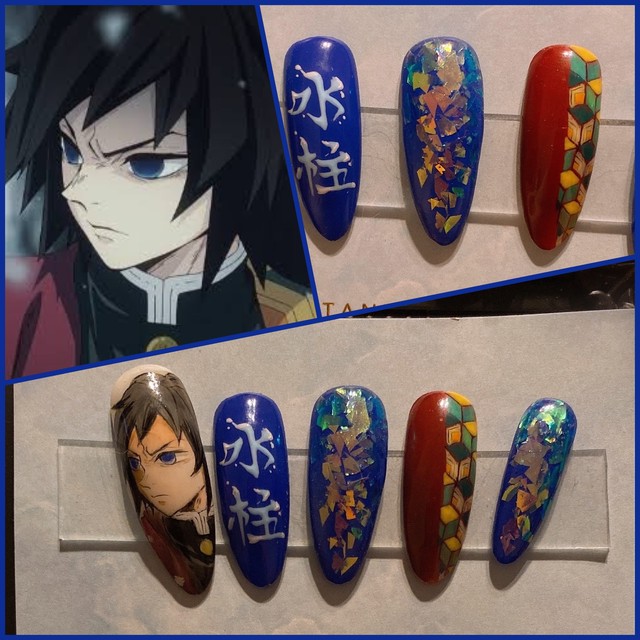 富岡義勇 痛ネイルチップ オーダーページ Nailmania