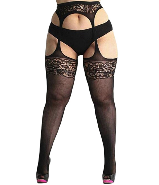 ワンサイズ 伸縮性アリ ガーターストッキング セクシーランジェリー My Closet Import