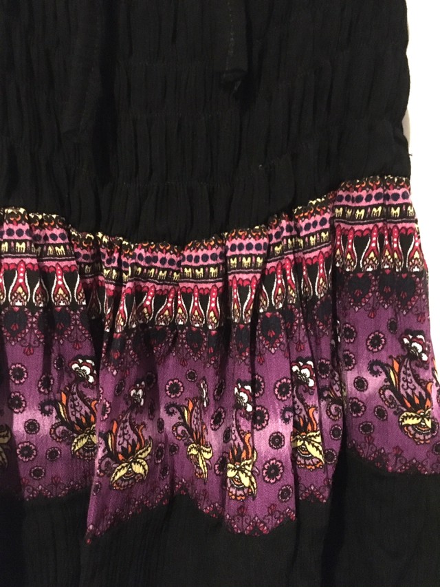 キッズワンピース キッズスカート チュニック 子供服 子供ワンピース ワンピース タイダイ パフスリーブワンピース リゾートワンピース キッズエスニックファッション エスニックファッション エスニック アジアン ブラック アジアン雑貨no 12 J S アジアン雑貨 Asian Mrk