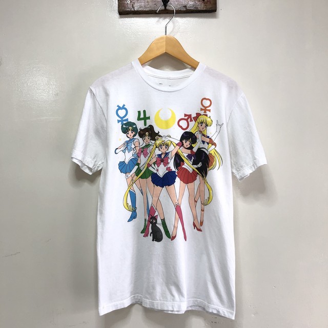 Usa版 美少女戦士 セーラームーン キャラクター Tシャツ メンズm Sailor Moon 古着 古着屋エバレット