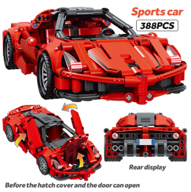レゴ互換 スポーツカー おすすめ 車 テクニック 赤 黄 青 スーパーカー Lego風 男の子 Happy Hobby あなたのベストが見つかるお店