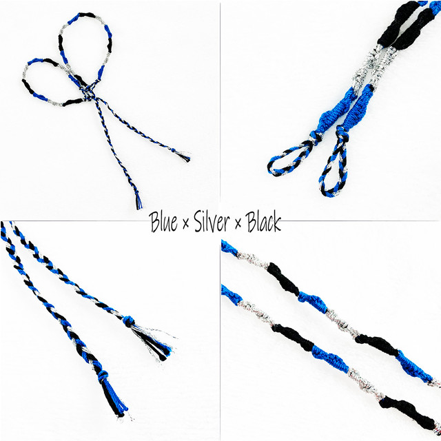 2点セット ブレスレット アンクレット セット ハンドメイド ペア カップル ミサンガ Missanga コードミサンガ お守り 手作り メンズ レディース ユニセック アクセサリー Mab Atk21