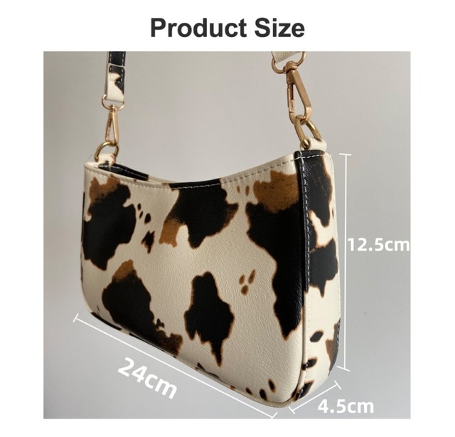 アニマル柄ショルダーバッグ 牛柄バッグ ミニバッグ 韓国ファッション Fee Lulu