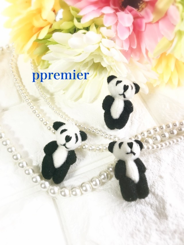 パンダミニぬいぐるみチャーム ドール用にもオススメ Ppremier