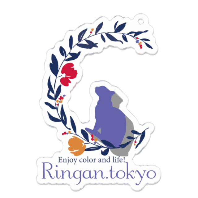 Ringan.tokyo Design アクリルキーホルダー 7cm × 7cm