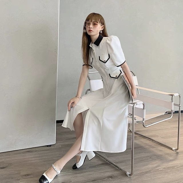bi color dress