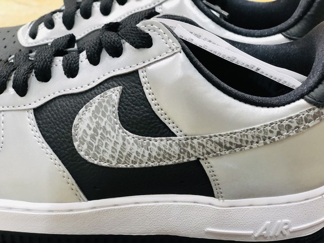 Nike Air Force 1 B Black Snake Reflective Black Silver Black ナイキ エアフォース 1 B 黒蛇 リフレクティブ ブラック シルバー ブラック Dj6033 001 Inception