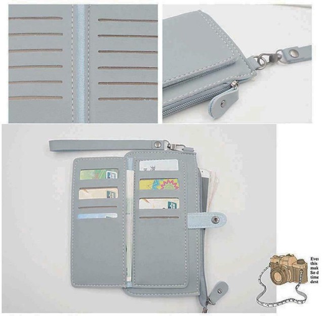 財布 レディース 長財布 大容量 薄い財布 小銭入れあり 携帯も入る財布 カード収納 Evergreen