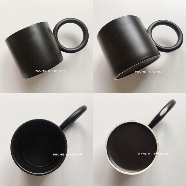 即納 ダンボマグ 白 お洒落 ナチュラル 小物 ホワイト 置物 コップ 小物入れ 黒 モノトーン 大人可愛い オブジェ 食器 シンプル 韓国 北欧 モノトーン 海外雑貨 インテリア Peche