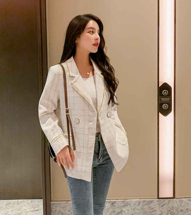 ジャケット レディース 冬 テーラードジャケット セットアップ レディース リモート カジュアル ジャケット 上着 レディース 冬 Ol カジュアル 新作 ブラック おしゃれ 柄 An Allure