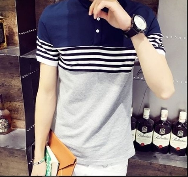 ポロシャツ メンズ 半袖 紺 グレー 組み合わせ おしゃれ 若者人気 Lサイズ シノディスカントセンター