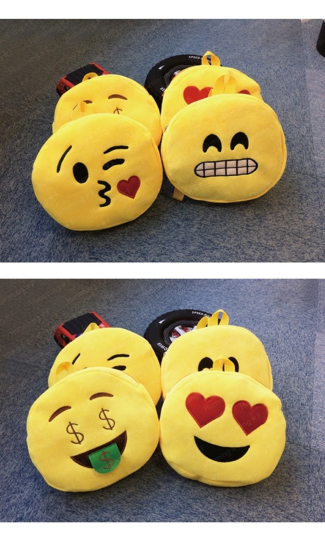 Emoji リュックサック リュック カバン 鞄 絵文字 顔文字 おもしろグッズ キッズ 子供 学生 ベビー 幼児 児童 ギフト Hummingf