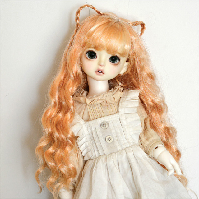 Bjdドール用ウィッグ Wig 可愛い風 猫耳スタイル 長パーマ Sd Msd 幼sdサイズ人形用 Toybar Btgarden