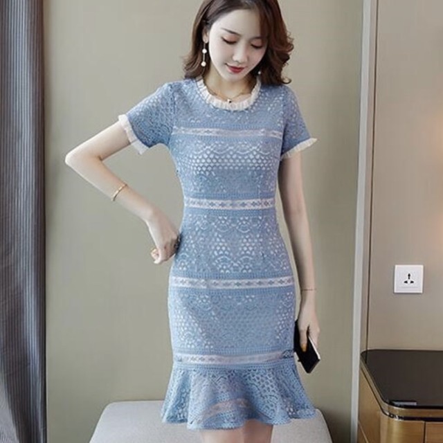 総レースタイトワンピース Anelababy