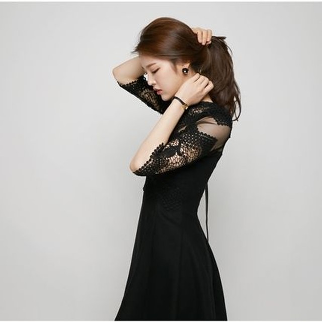 七分袖レース白パーティードレス ワンピース 結婚式 二次会 式典 Bianka