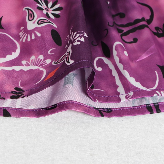 紫 ピンク ワンピース シャツ ブラウス 柄 スカート 襟 袖 星 スター 宇宙 ミニスカ Loveysmileshop