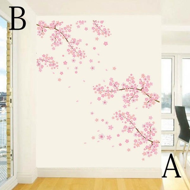 ウォールステッカー 桜 4月 春 植物 アート インテリアシール 壁デコレーション 北欧風 Diy リビング Peachyshop