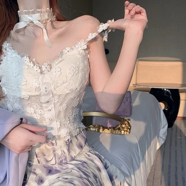 total flower lace camisole