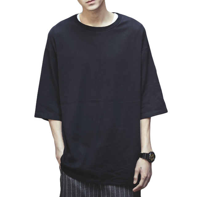ビッグtシャツ メンズ ビックtシャツ 七分袖 ビッグシルエット Tシャツ オーバーサイズ Nyandeux