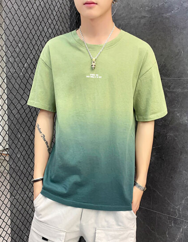 今シーズンシーズンの新しいベージュ半袖tシャツ男夏19新型メンズ半袖タイトルカーディガン学生ins潮牌tシャツ上服纯绵t185カーキxl 北楽