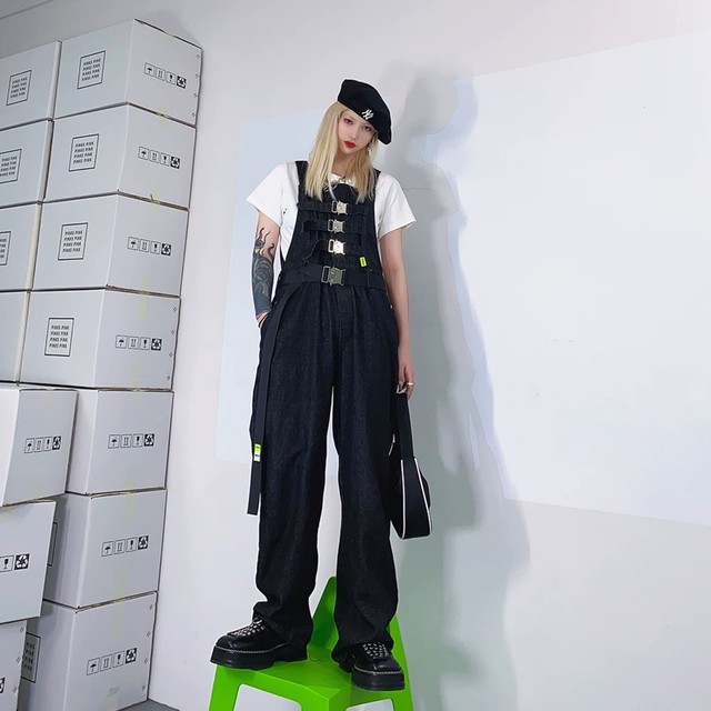 【即納】individual belt overall