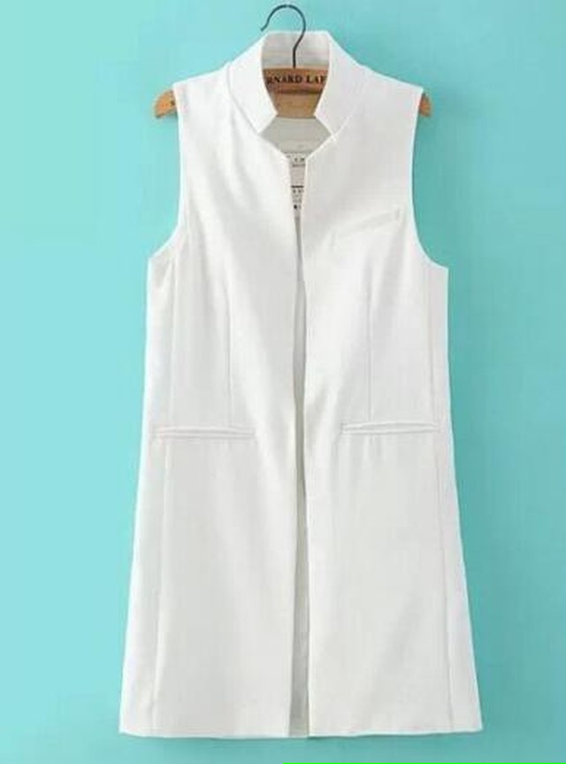 スーツベスト レディース チョッキ ベスト バックスリット ジレ ロングベスト A Command コマンドプラス