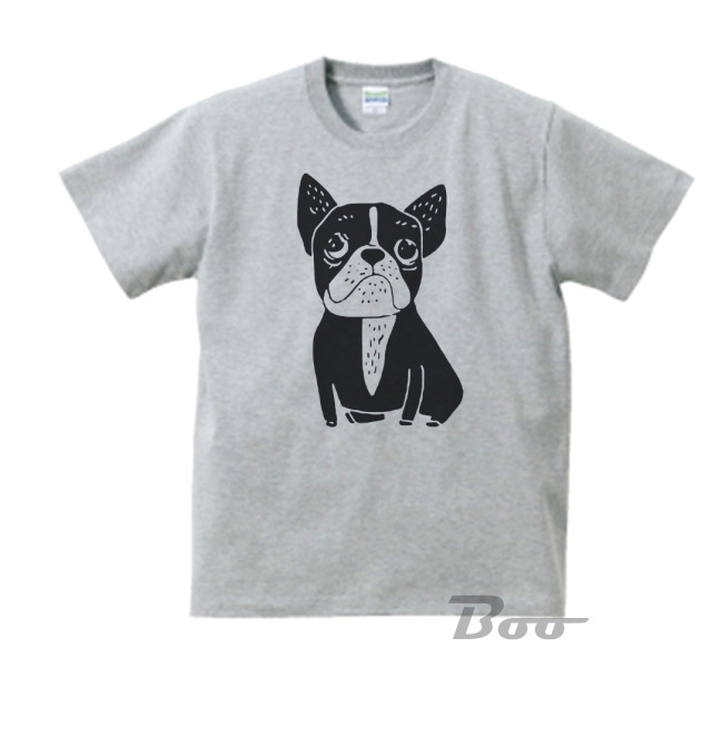 おもしろ フレンチブルドッグ 犬 グレー Tシャツ No 732 Boo Tシャツ専門店