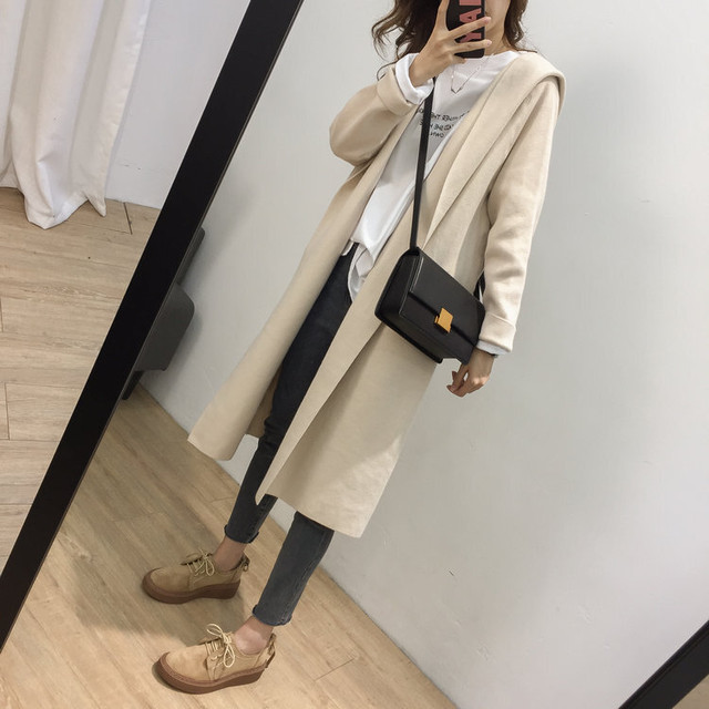 〈カフェシリーズ〉 フード付きコーディガン【hood cordigan】