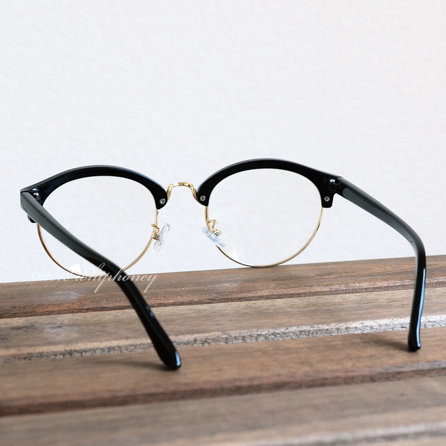 送料無料 クラシックボストン サーモント 黒縁眼鏡クリアレンズ サングラス Whiphoney サングラス Eyewear