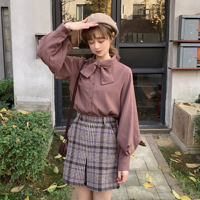 レディースファッション ブラウス おしゃれ かわいい リボン 清楚 カジュアル シンプル トップス ｇｄｒ