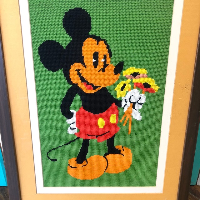 Disney Vintage Mickey Mouse Cross Stitch ヴィンテージ ミッキーマウス クロスステッチ The Puppez E Shop ザ パペッツ松本 Webショップ
