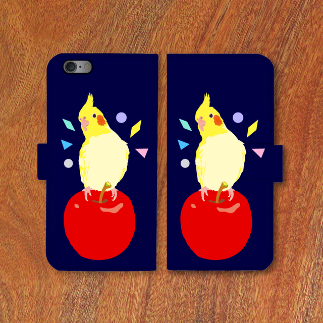 Iphoneケース オカメインコりんご 各機種対応 ことりちゃん