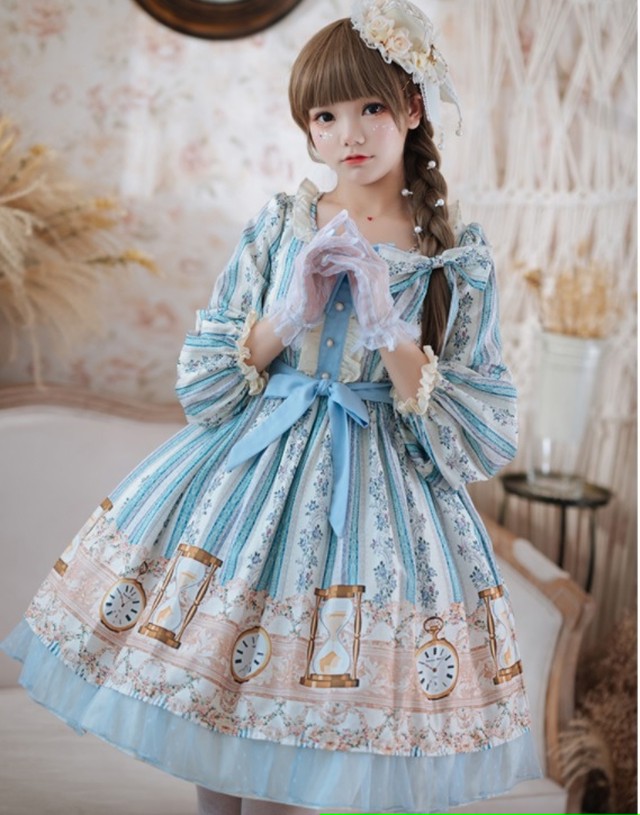 お取寄せ商品 水色ストライプワンピースkud39 Brilliantbox