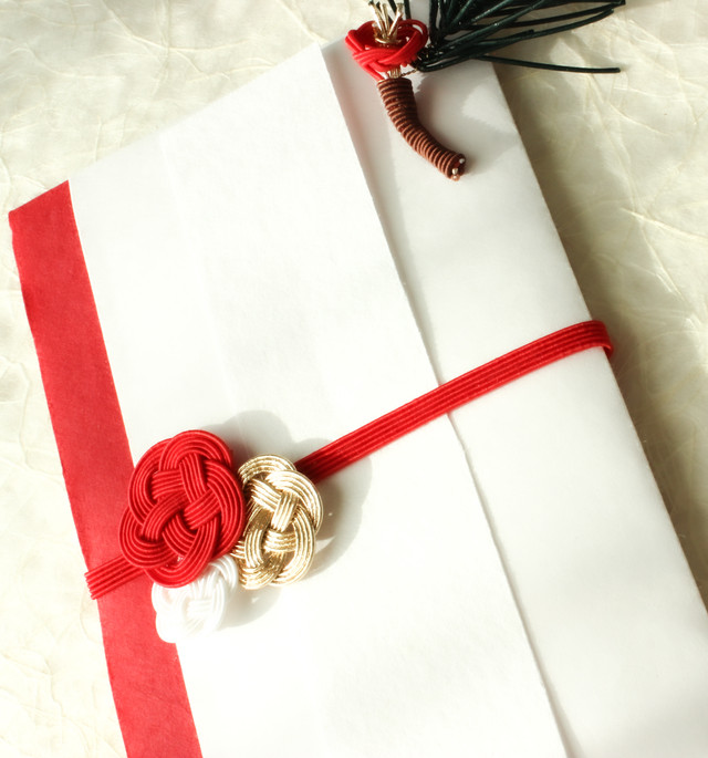 他の人とはかぶらない 梅のご祝儀袋 結婚式 新築出産祝い用 A Japanese Gift Money Envelope With A Pine Flower Mizuhiki