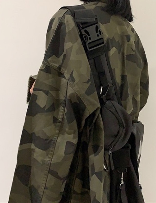 大人っぽい迷彩柄がオシャレ ジャケット 緑 Stepwall