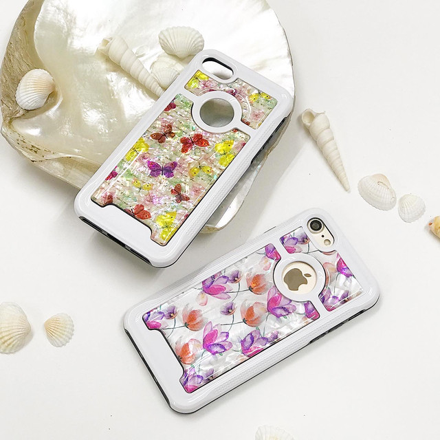 セール スマホケース 天然貝のキラキラ螺鈿アート雑貨 Print Creative