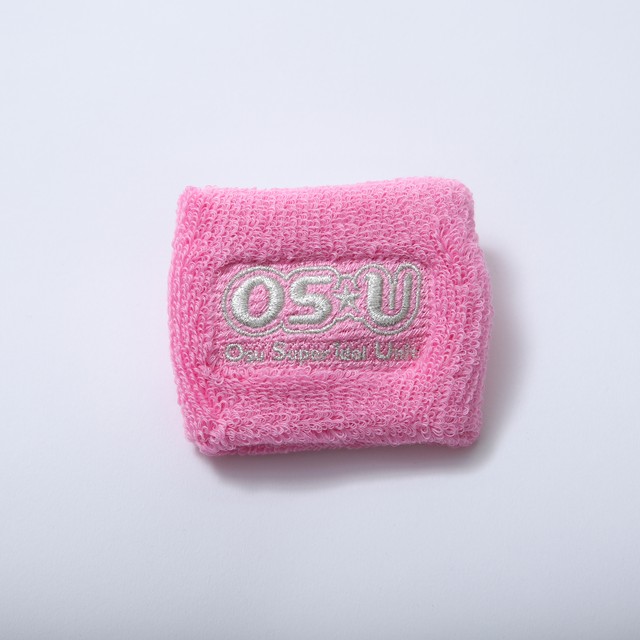 Os U リストバンド ピンク銀文字 Os Uオフィシャルec