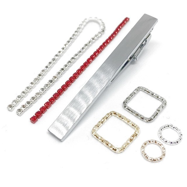 297 ブルーハワイ クリスタル ネクタイピン 手作り キット Unseul アンスール Unseul Cufflinks